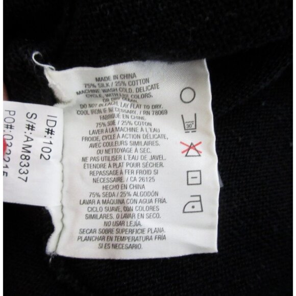 Ashworth Mens Sweater Vest Size Large Golf Silk Blend Black Arkansas Razorbacks - Picture 6 of 6